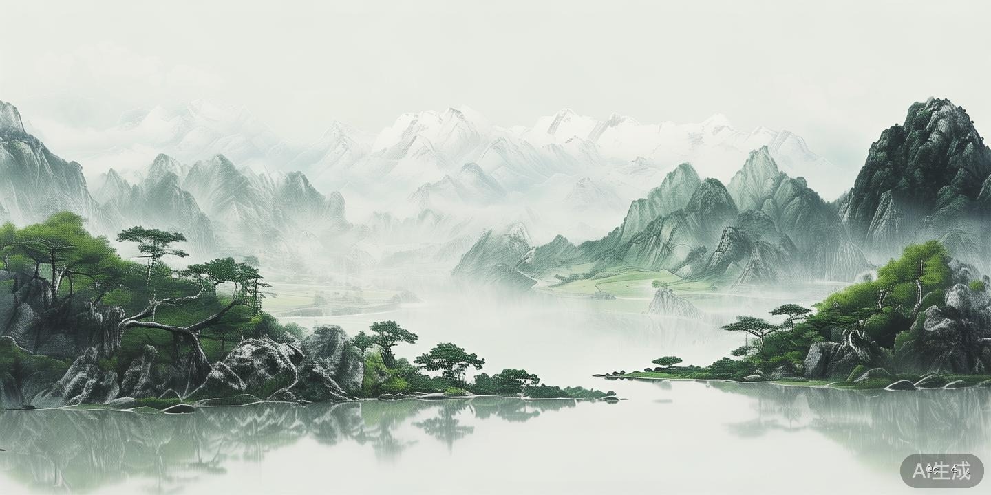 水墨山水，诗意盎然，古典韵味头像