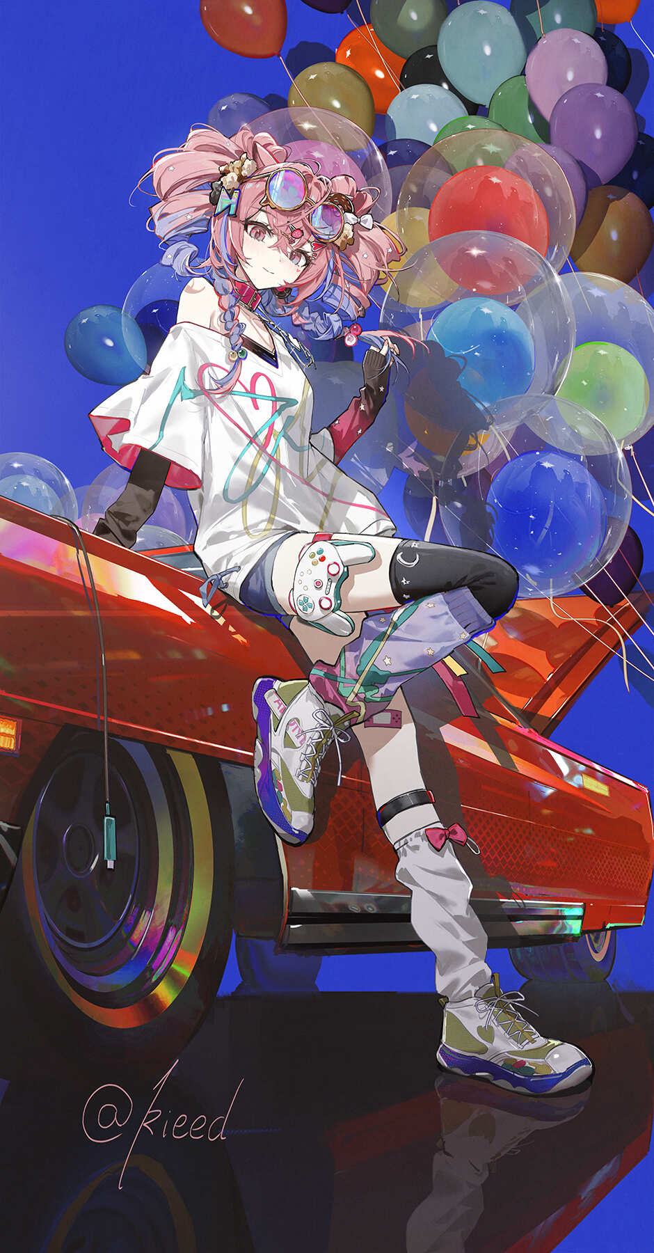 治愈系少女与气球
