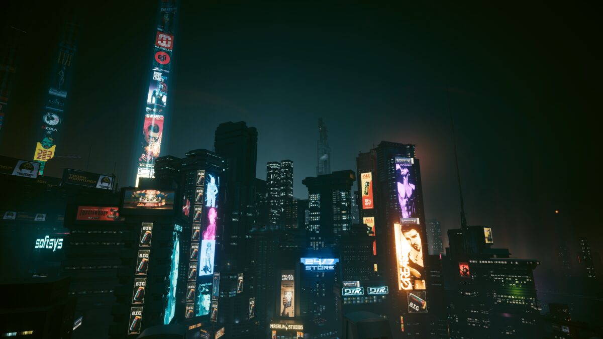 霓虹都市夜景