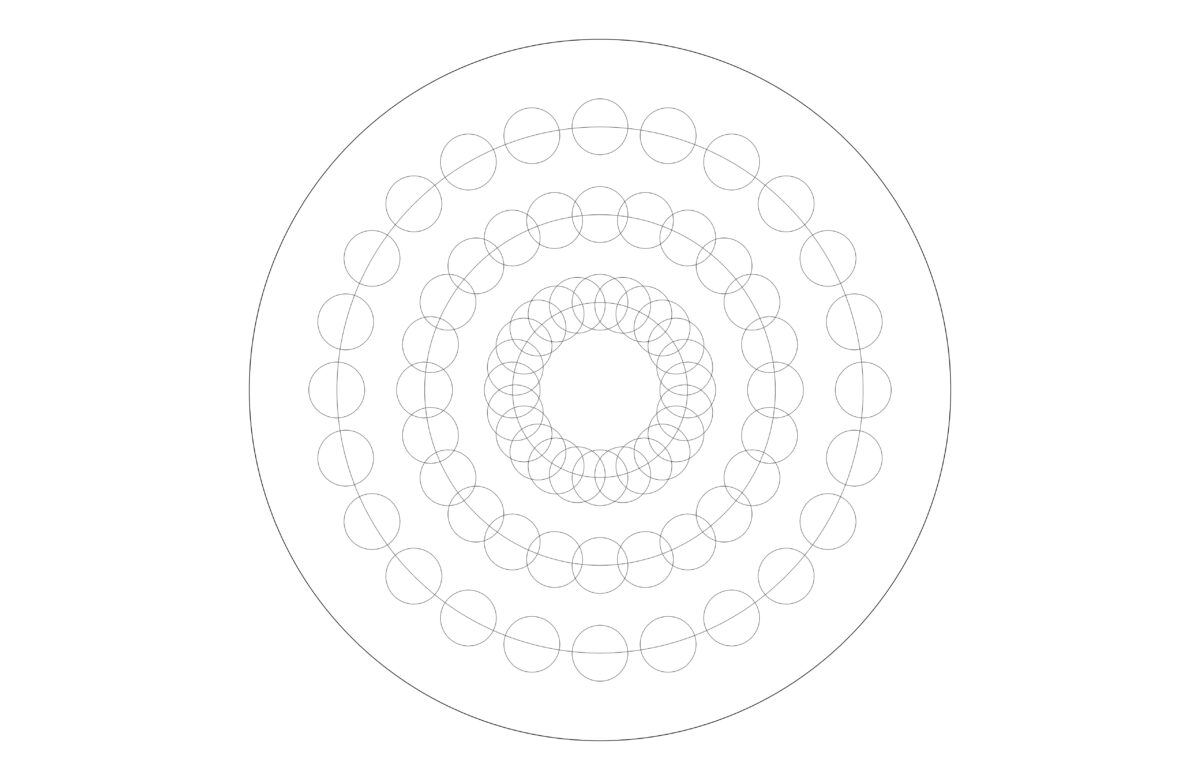 同心圆数字艺术