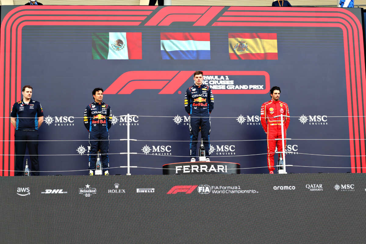 F1赛车手颁奖台