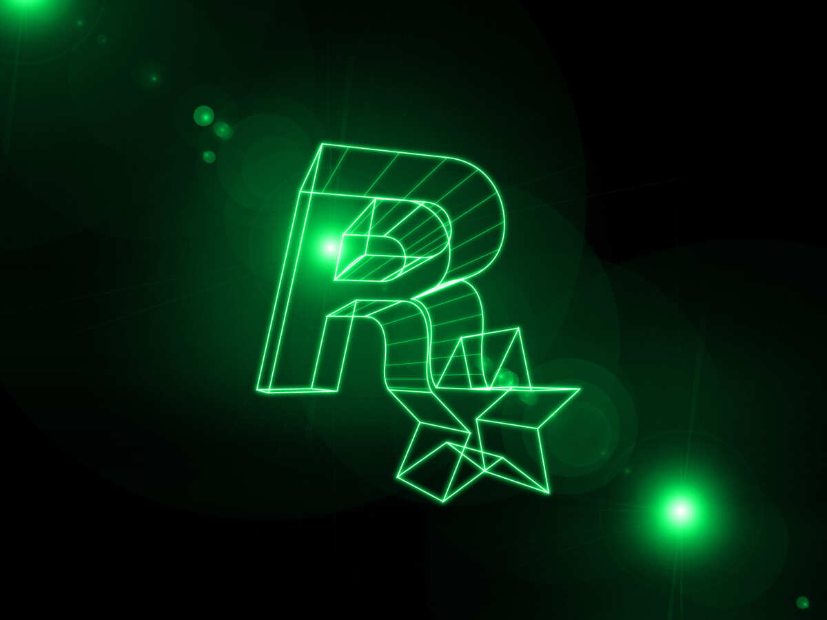 霓虹绿光字母R