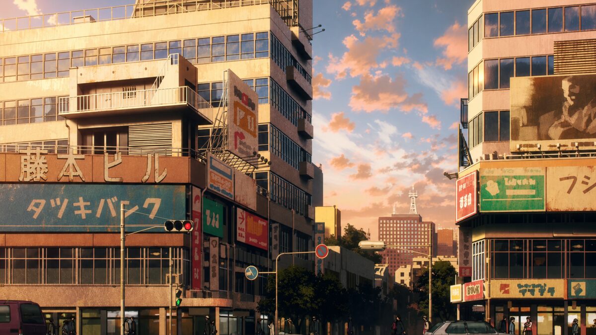 都市日落