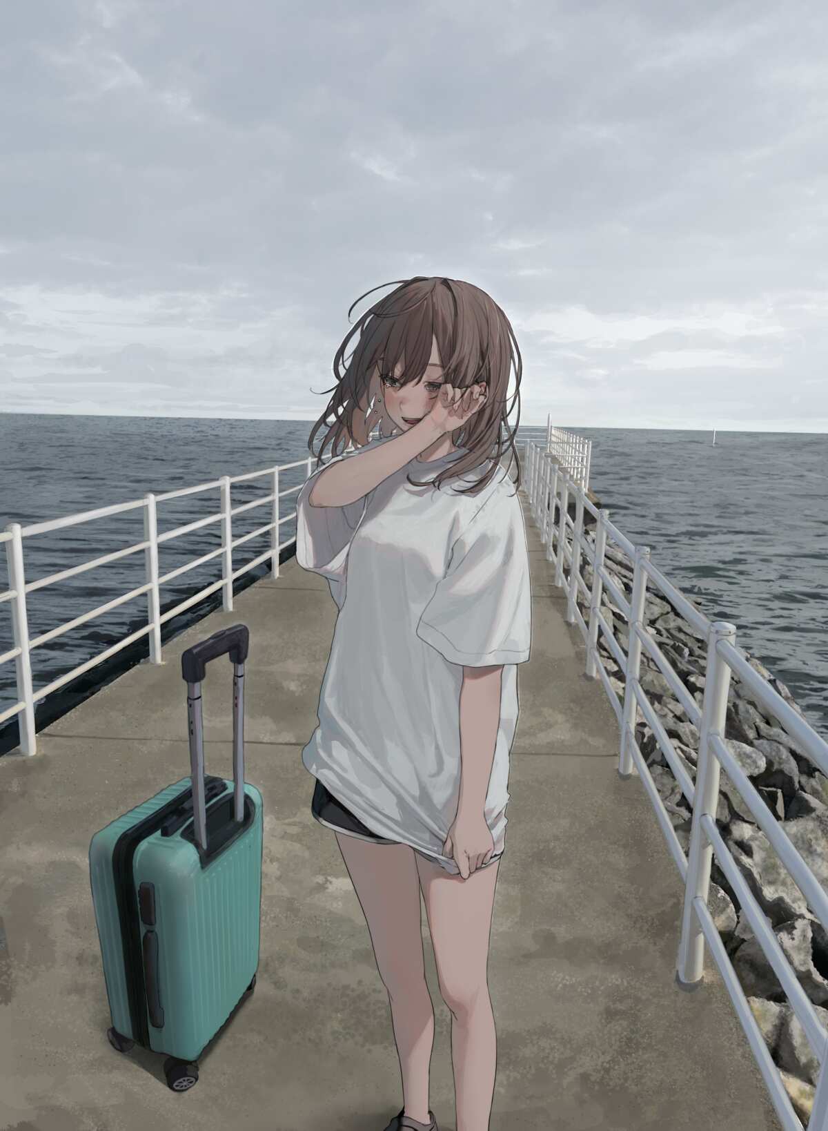 海边的旅行者