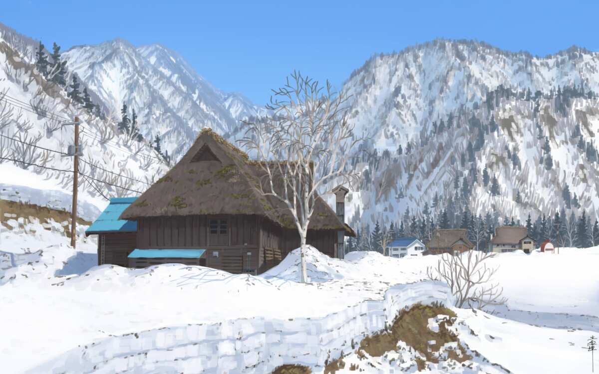 雪景小木屋