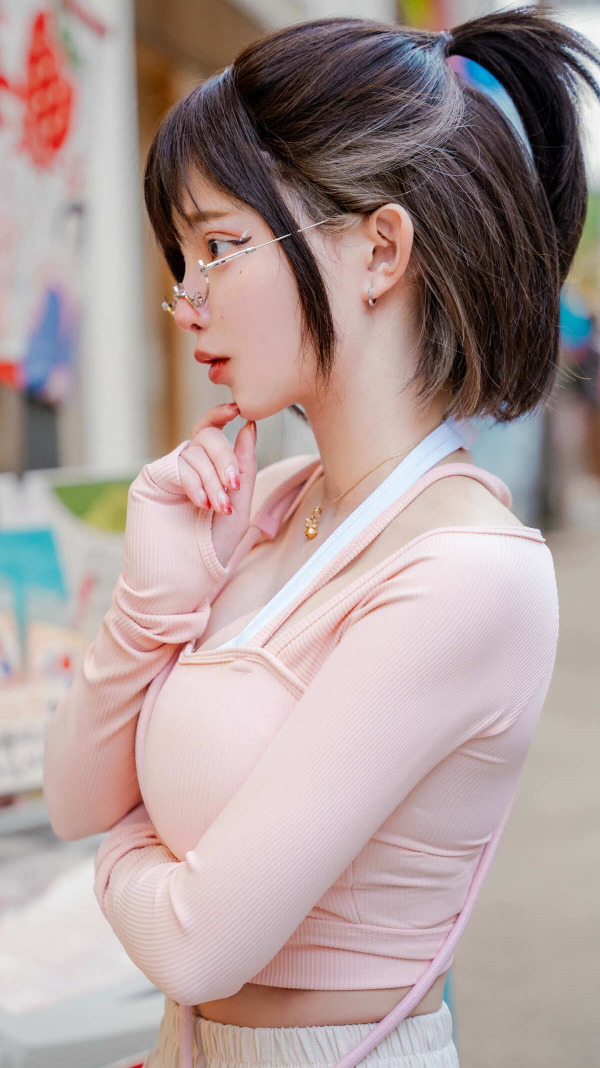 治愈系粉色少女