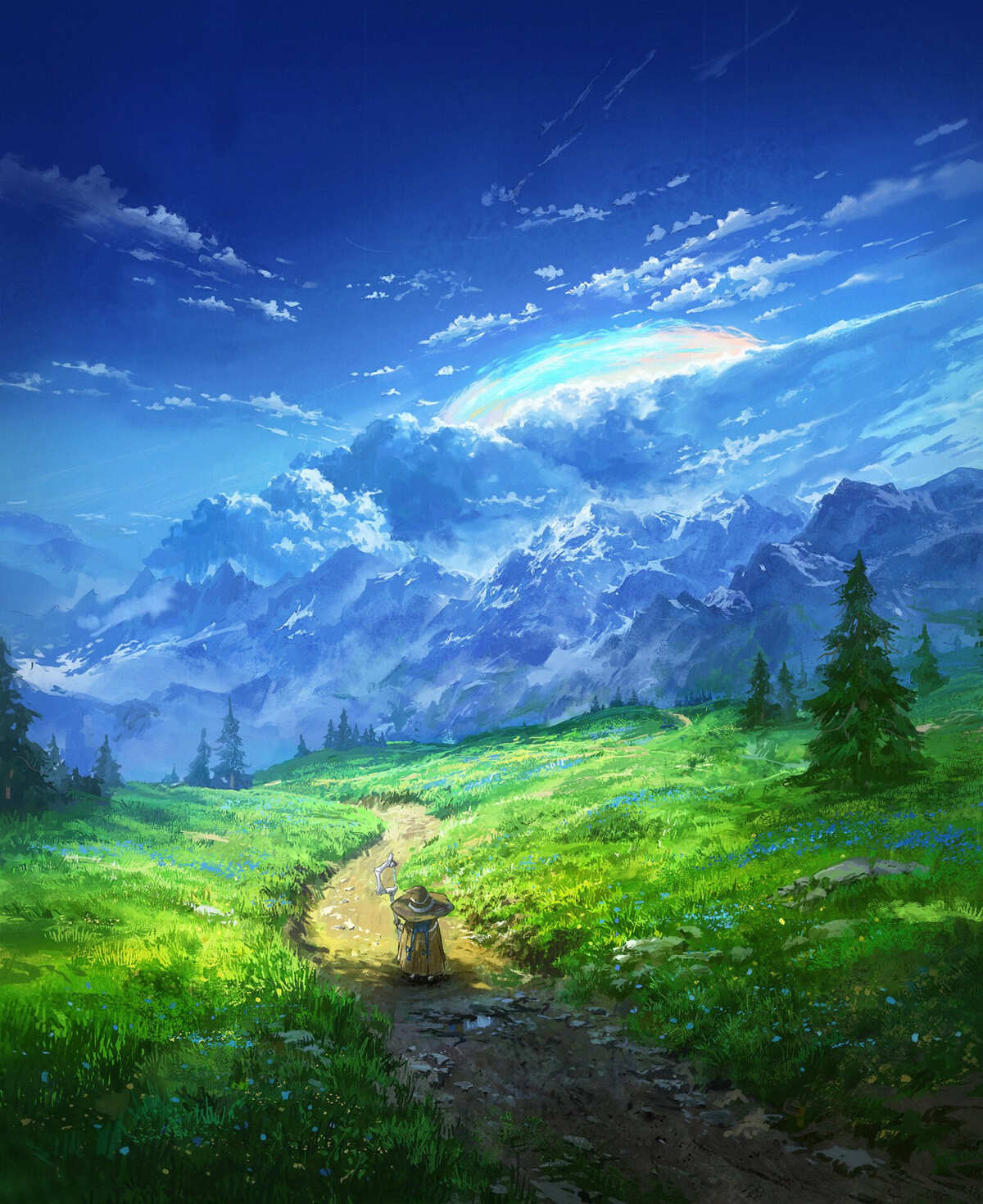 奇幻山景