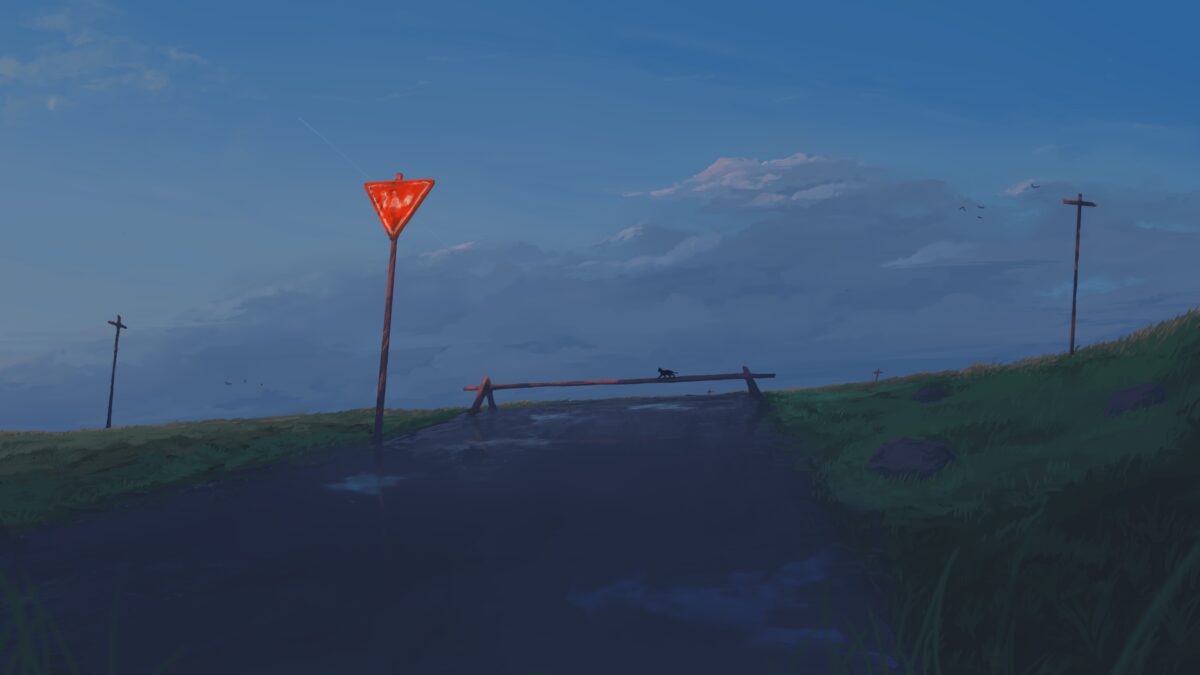 宁静乡村道路