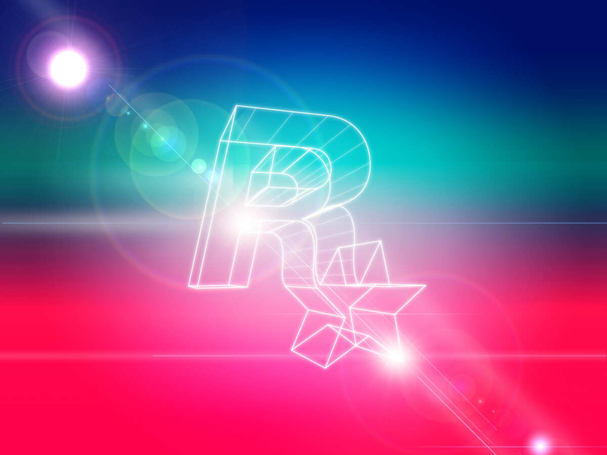 未来主义字母 R 壁纸