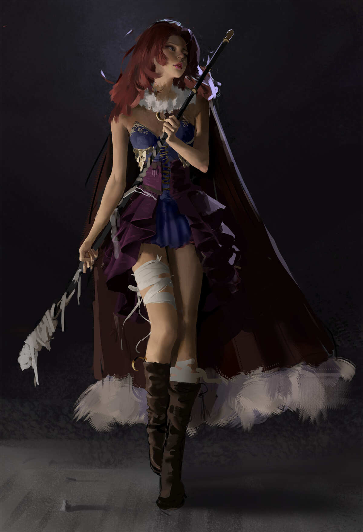 红发女战士
