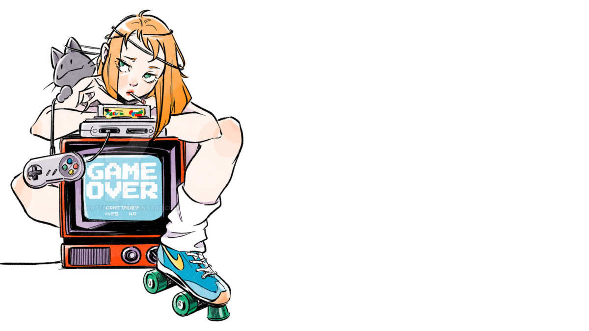 复古游戏女孩