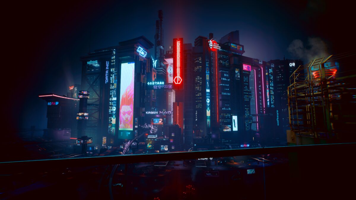 赛博朋克都市夜景