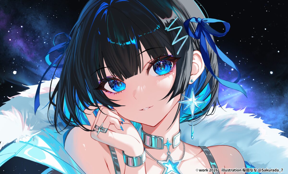 星空下的动漫女孩