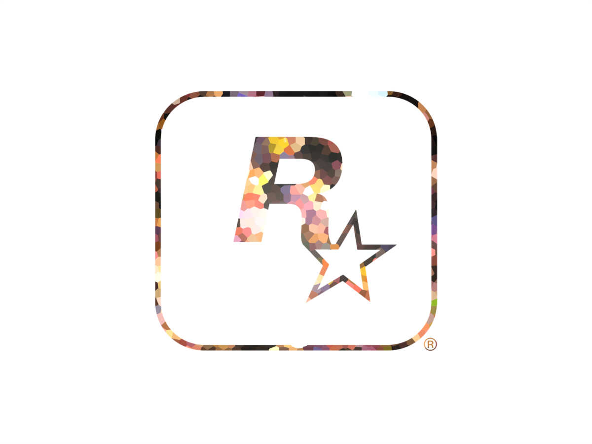 多彩字母与星星图案