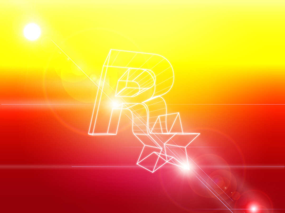 未来主义字母 R 壁纸