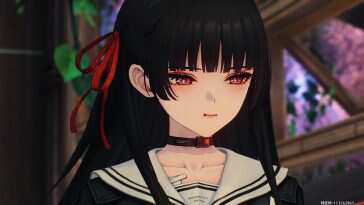动漫动态壁纸：动漫少女嘟嘴望海