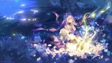 《花与银河》动态壁纸