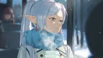 Frieren冬日精灵雪景动态壁纸，高清分辨率，展现冬日精灵优雅姿态