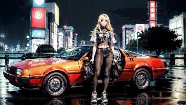 Tokyo Drift DeLorean Live Wallpaper