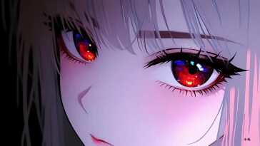 动漫女孩红宝石眼动态壁纸