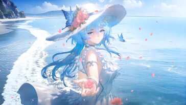 Shorekeeper Summer Beach Wuthering Waves Live Wallpaper