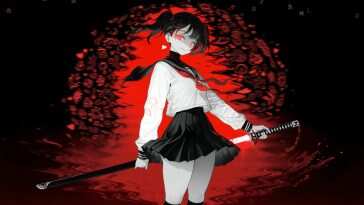 动漫少女武士动态壁纸