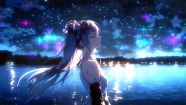 Miku湖畔星光动态壁纸
