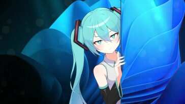 Miku动态壁纸：蓝眼太阳风动漫美图