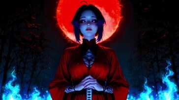 Shinobu Katana Blood Moon Kimetsu No Yaiba Live Wallpaper