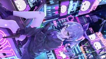 Silver Wolf Neon City Honkai Star Rail Live Wallpaper