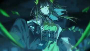 《明日方舟》动态壁纸：怪兽耳朵夜景