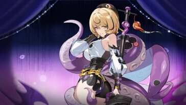 《Zenless Zone Zero》动态壁纸：紫色眼眸章鱼娘