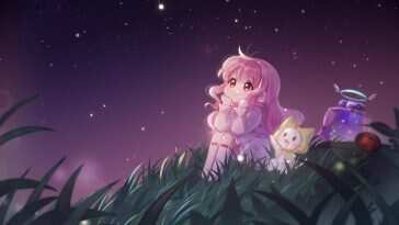 少女仰望星空动态壁纸