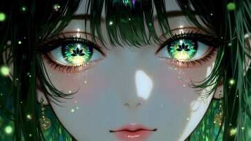 动漫女孩莲眼动态壁纸