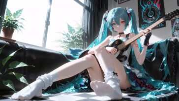 Miku摇滚动态壁纸