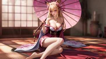 樱花狐狸动态壁纸