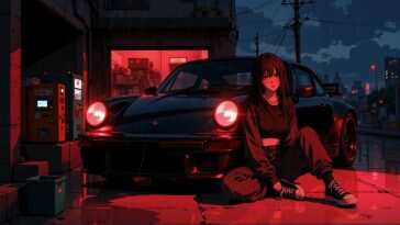 大阪午夜保时捷911动态壁纸