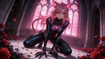 猫耳蜘蛛女动态壁纸