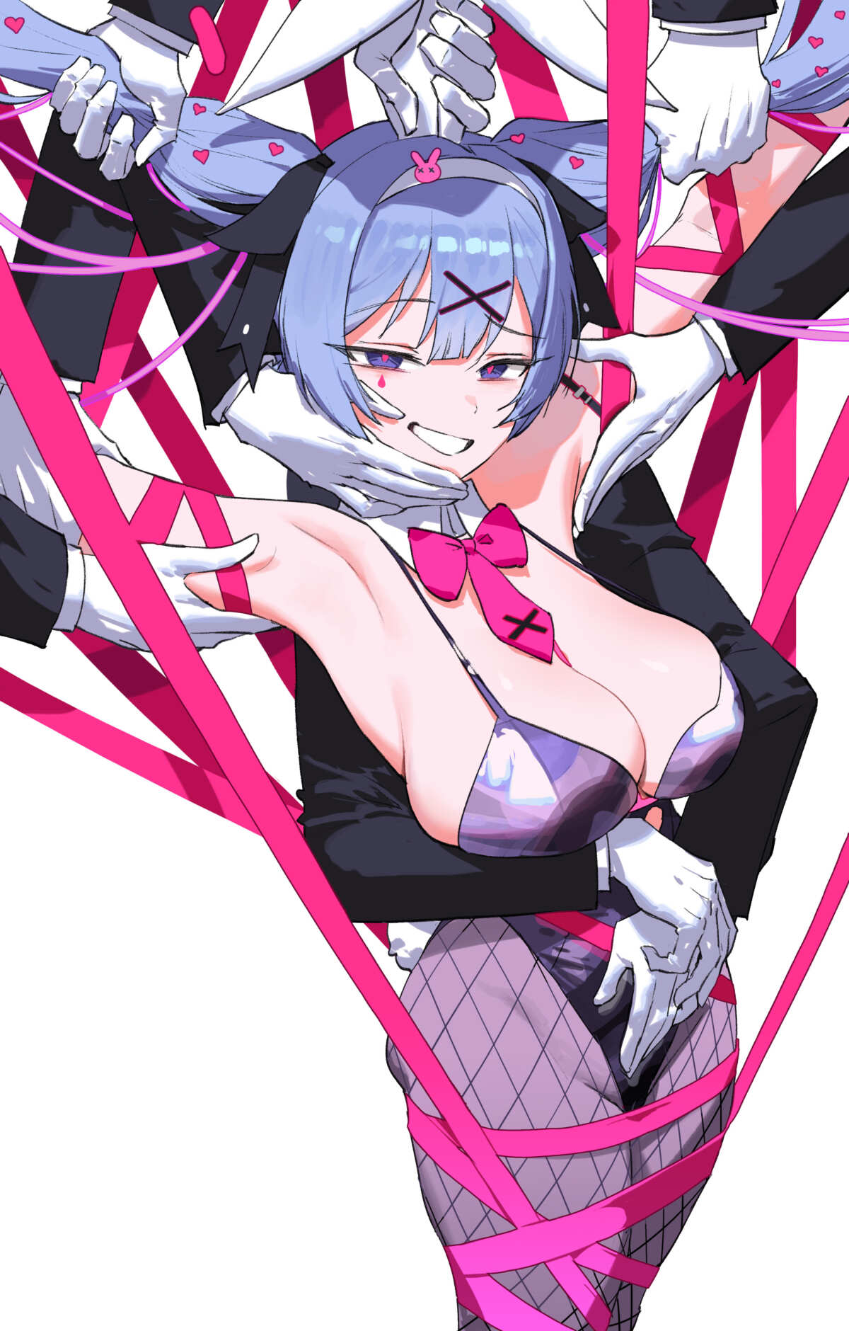 粉色丝带束缚