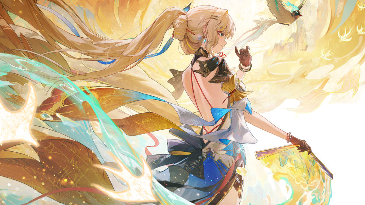 金色长发女孩