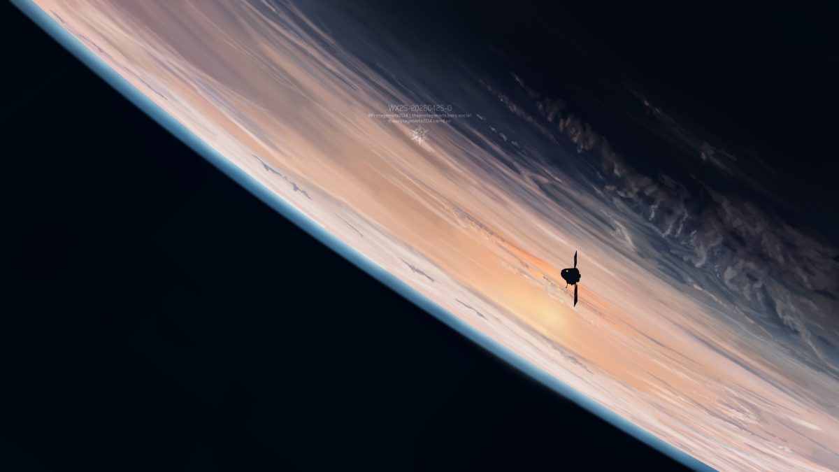 星际飞船与地球