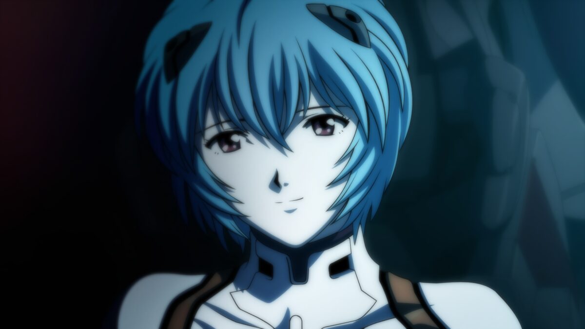 蓝色短发动漫女孩
