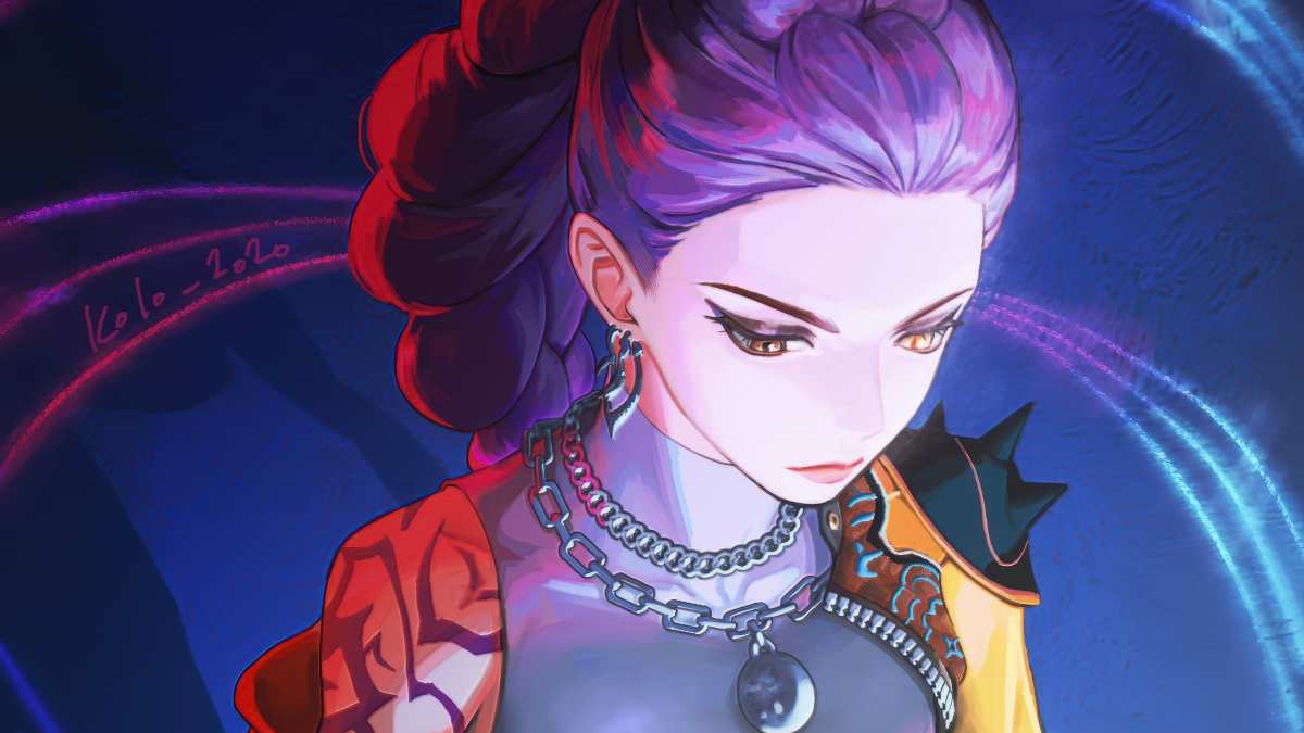 紫发女神