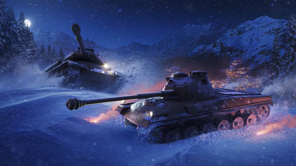 冰雪战场坦克夜战