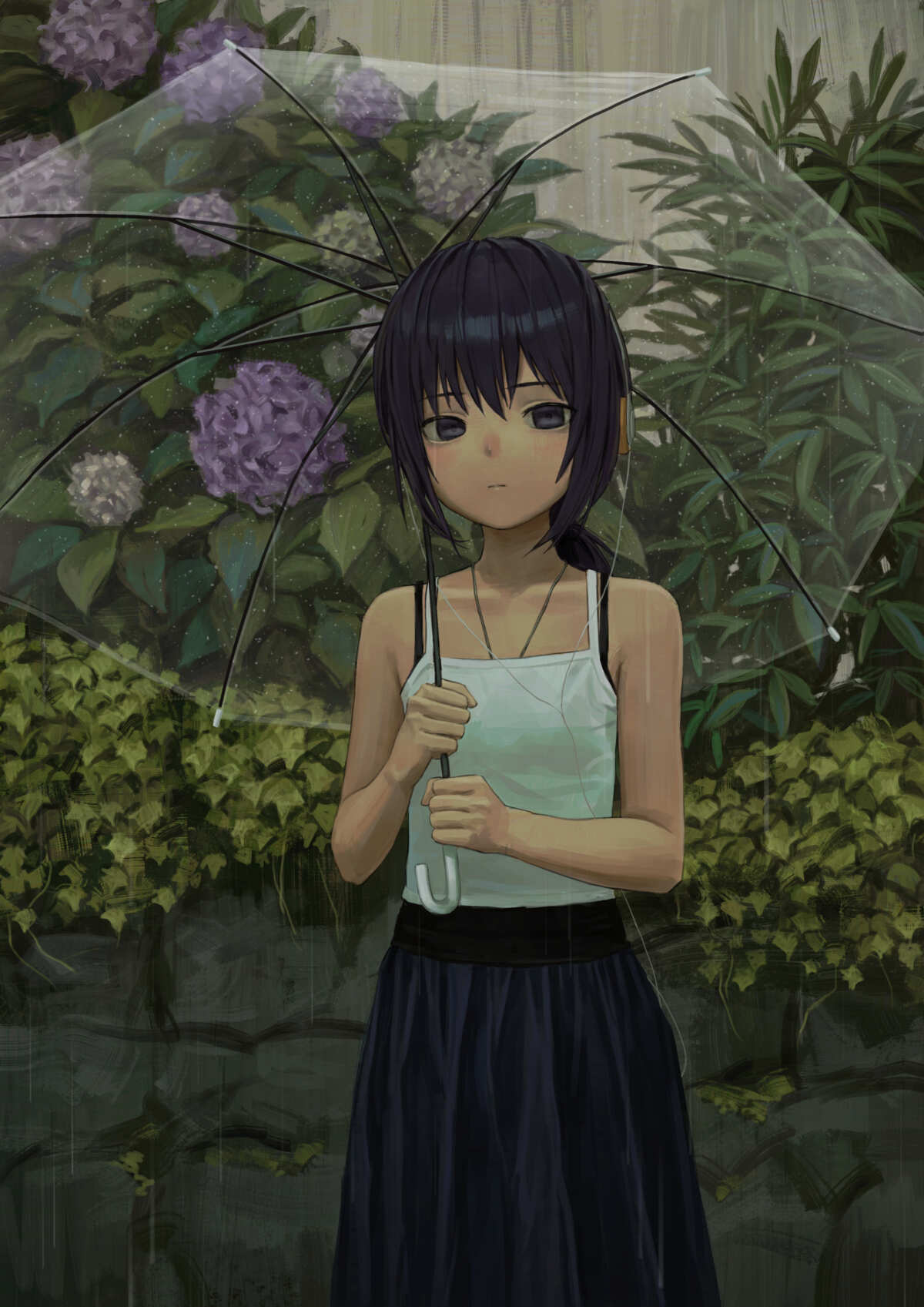 雨中少女