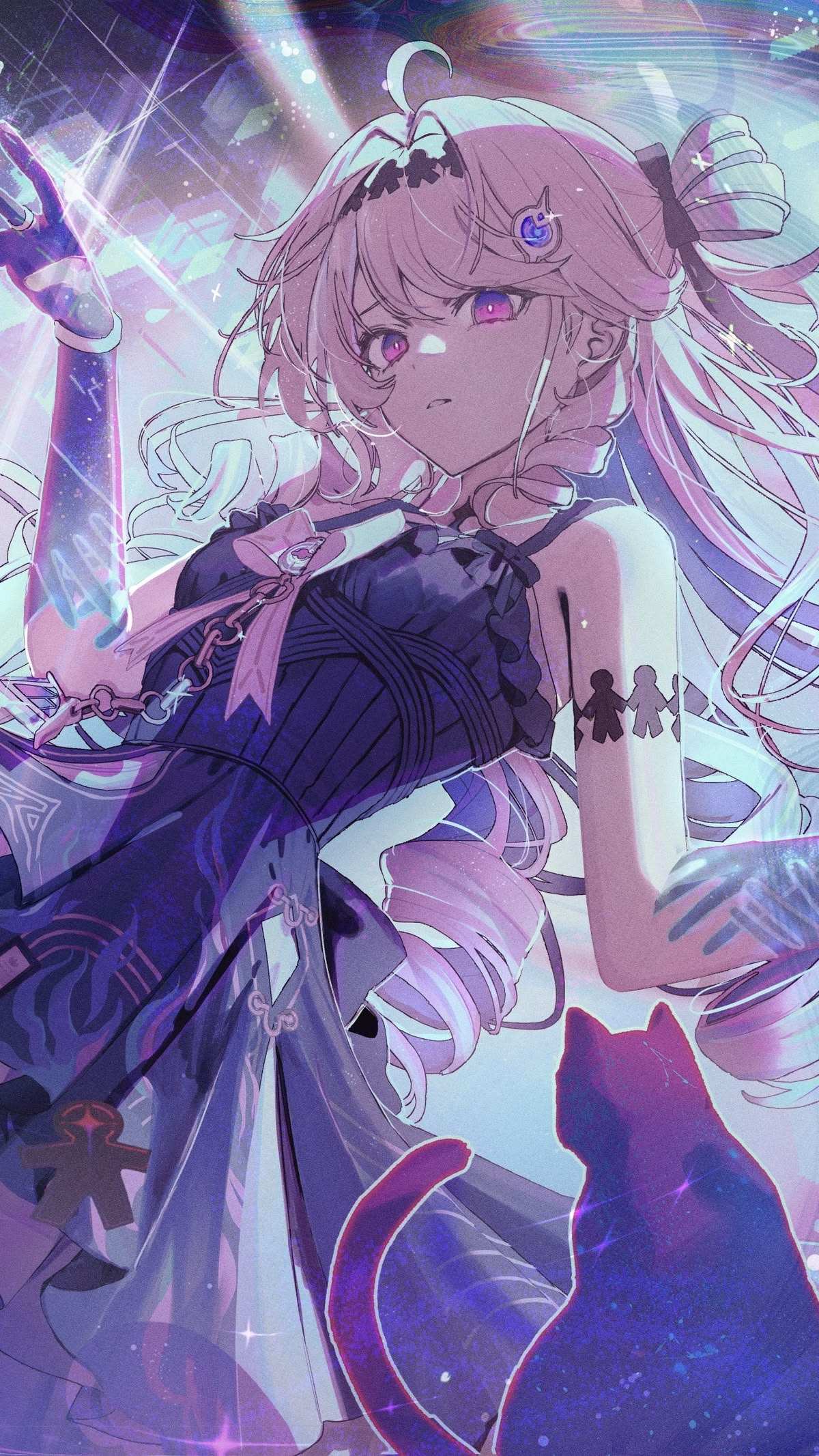 紫色长发少女