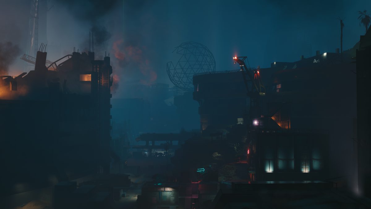 赛博朋克城市夜景