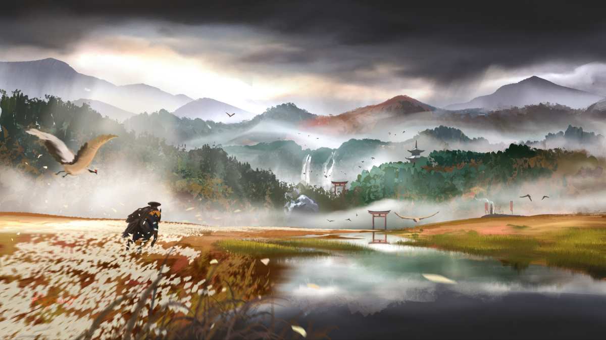 山间晨雾