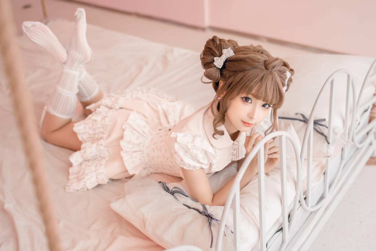 治愈系粉色系少女