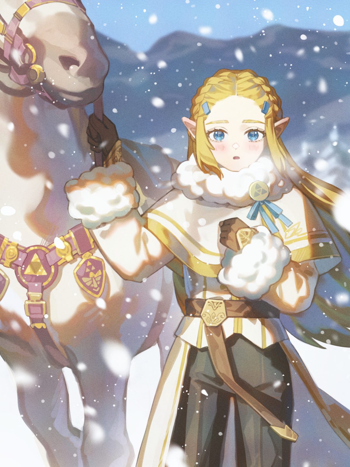 冰雪公主与战马